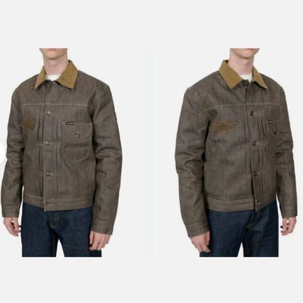 Lee x Brooklyn Circus 1930's Cowboy Jacket Brown Selvedge Denim Men's Size XL - Picture 15 of 16